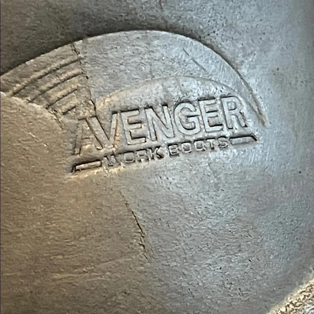 Avenger A7224 Black Men's Lace-Up Work Boots‎ Size 15